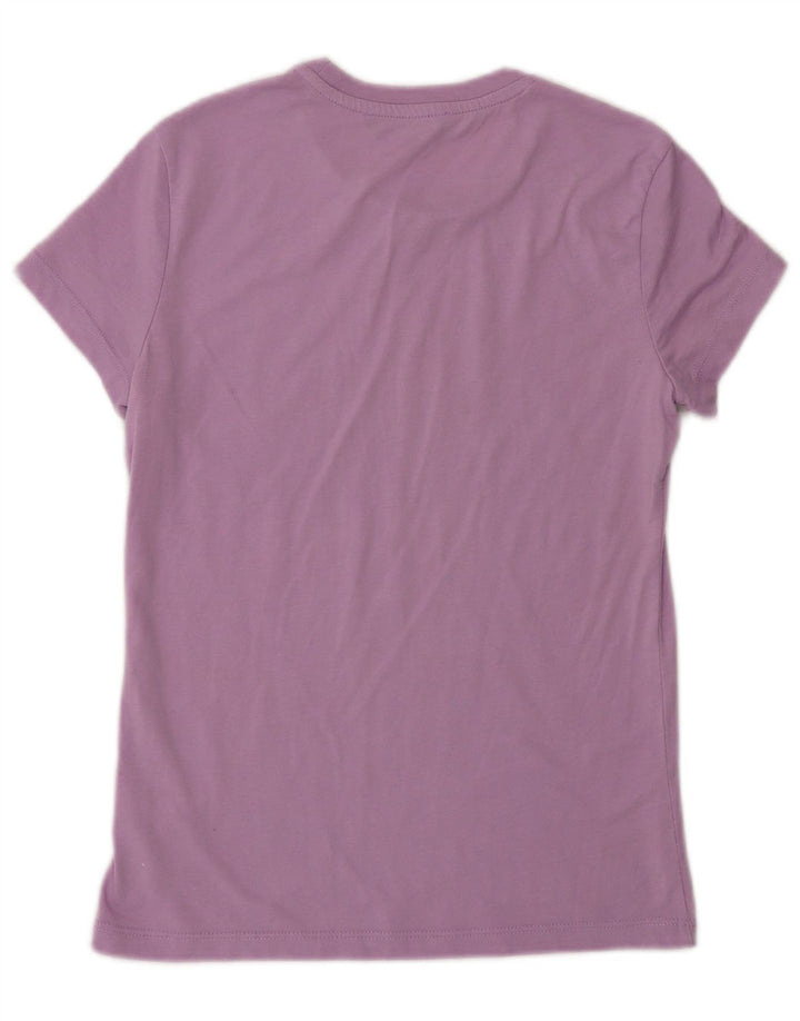 Trussardi Damen-T-Shirt mit Grafik, UK 12, Mittelviolett, Polyester