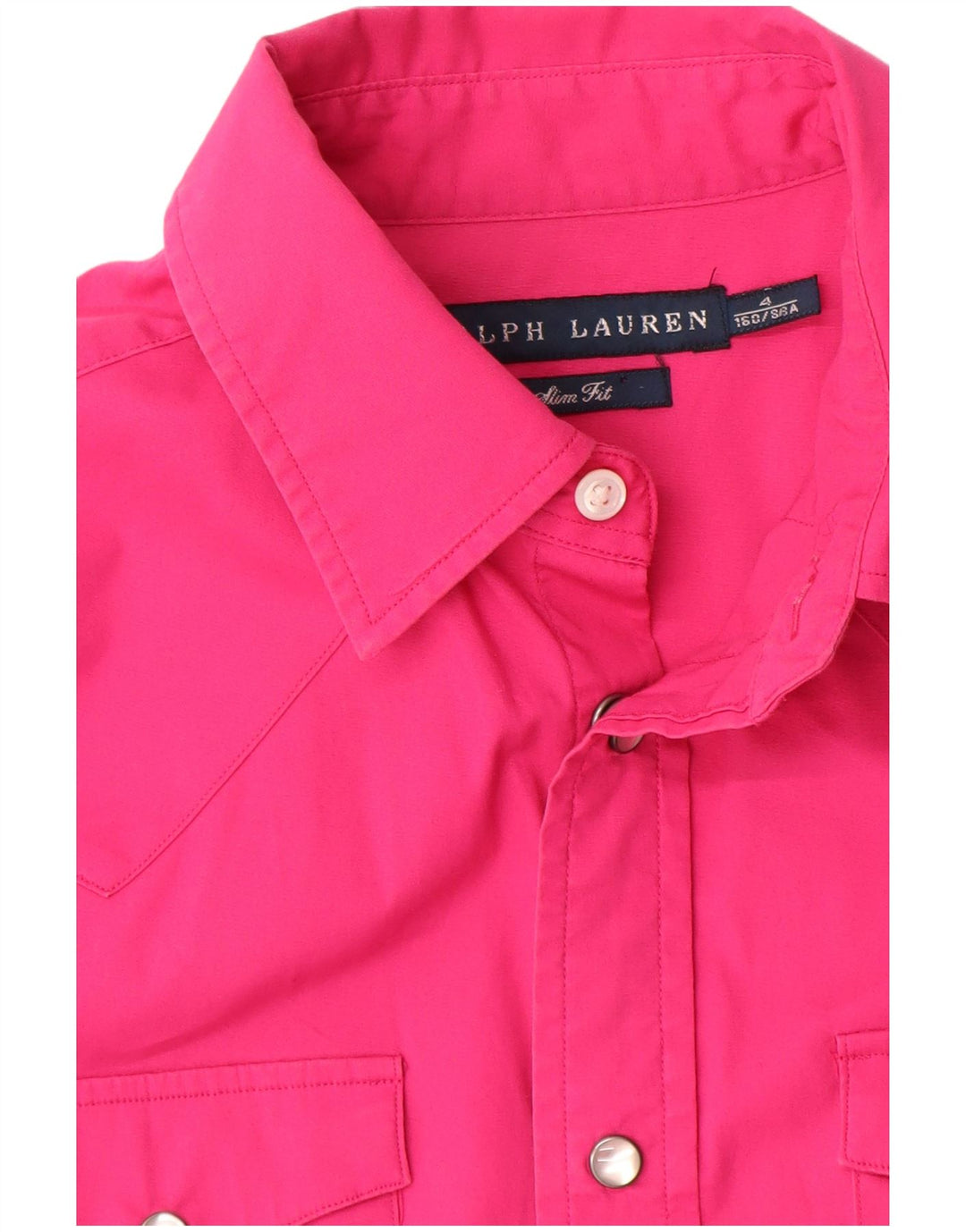 Ralph Lauren Damen Slim Fit Hemd US 4 Small Pink