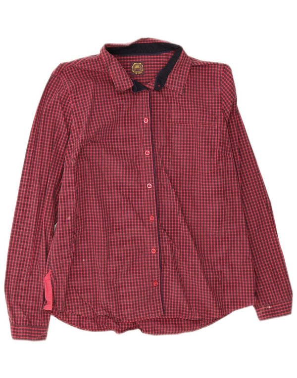 Joules Womens Shirt UK 16 Large Red Check