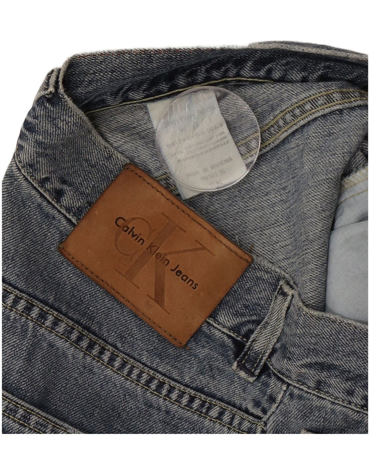 Calvin Klein Damen Bootcut Jeans W31 L30 Blaue Baumwolle