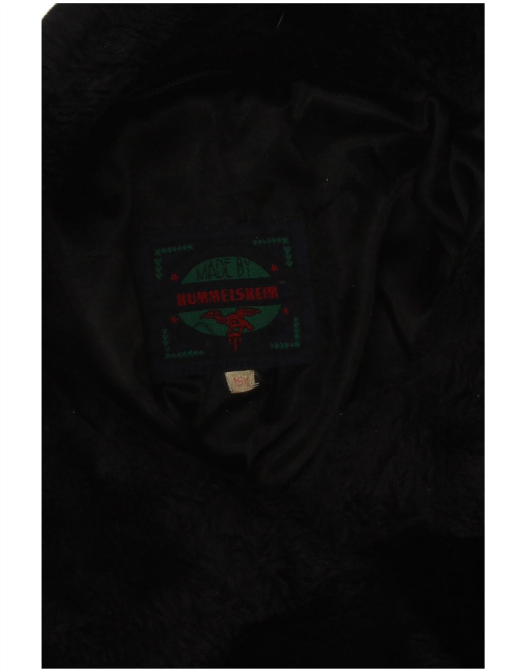 Vintage Damen Kunstfellmantel UK 12 Medium Marineblau