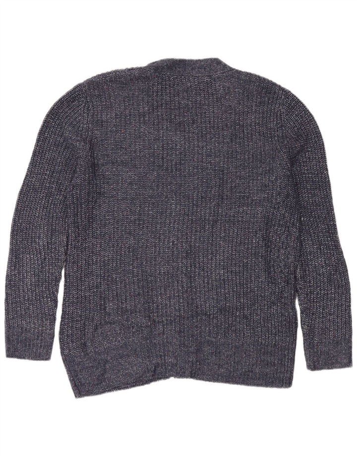 Marks & Spencer Damen-Cardigan-Pullover UK 14 Medium Navy Blue Meliert