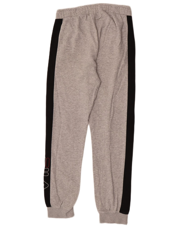 Fila Mens Tracksuit Trousers Joggers UK 14 Medium Grey Colourblock Sports