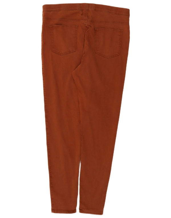 Marks & Spencer Damen Jegging-Jeans UK 18 XL W38 L29 Braune Baumwolle
