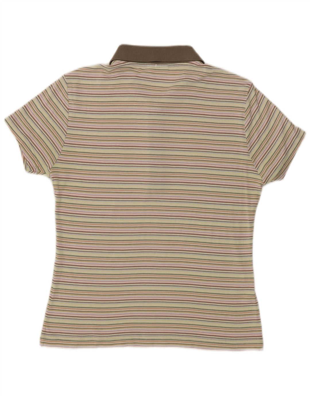 Lacoste Damen-Poloshirt IT 42, groß, mehrfarbig, gestreift, Baumwolle