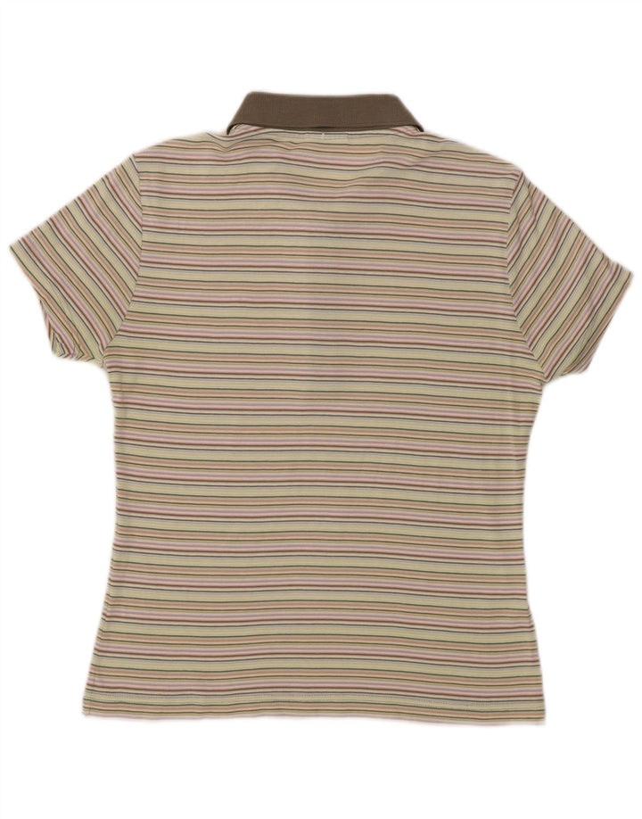 Lacoste Damen-Poloshirt IT 42, groß, mehrfarbig, gestreift, Baumwolle