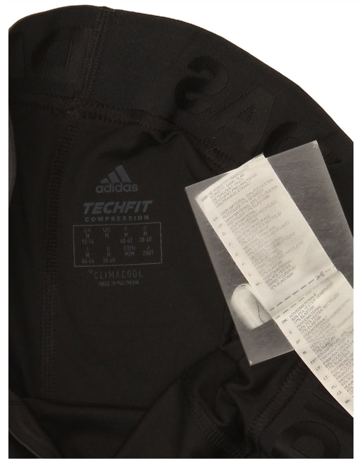 Adidas Damen Climacool Graphic Capri Leggings UK 12/14 Medium Schwarz