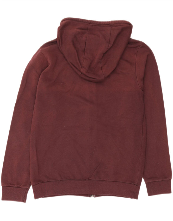 Volcom Herren-Kapuzenpullover mit grafischem Reißverschluss, klein, Burgunderrot, Baumwolle