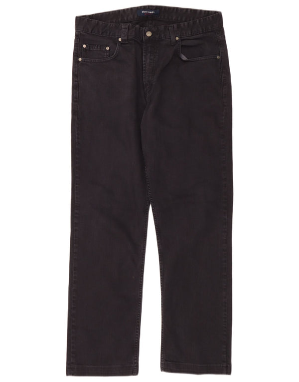 Pierre Cardin Herren Straight Jeans IT 46 Small W34 L30 Marineblaue Baumwolle