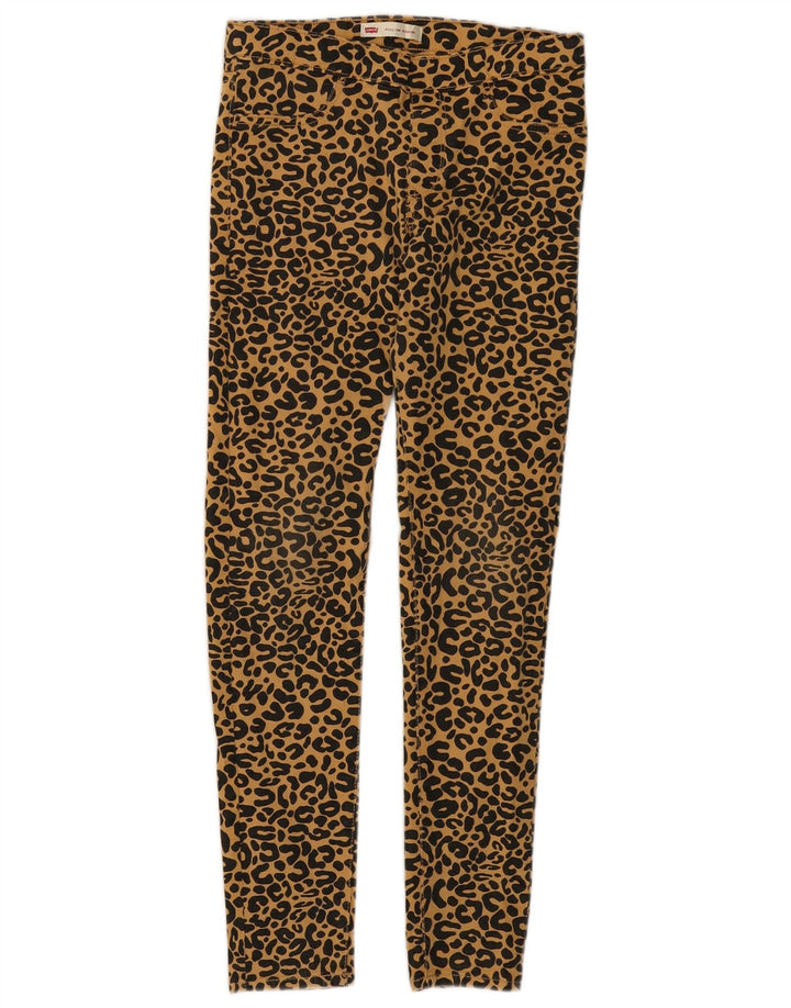 LEVI'S Freizeithose „Jeggins“ für Mädchen, 13–14 Jahre, Beige, Baumwolle mit Animal-Print