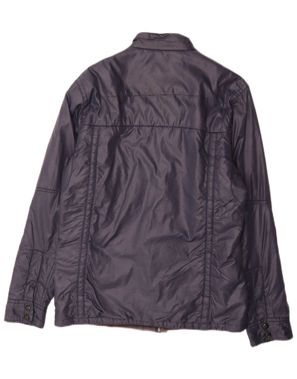 G-Star Herren Wattierte Jacke UK 40 Large Marineblau Polyamid