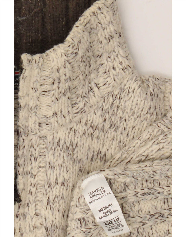 Marks & Spencer Herren-Pullover Harbor mit Reißverschluss, Blau, Mittelweiß