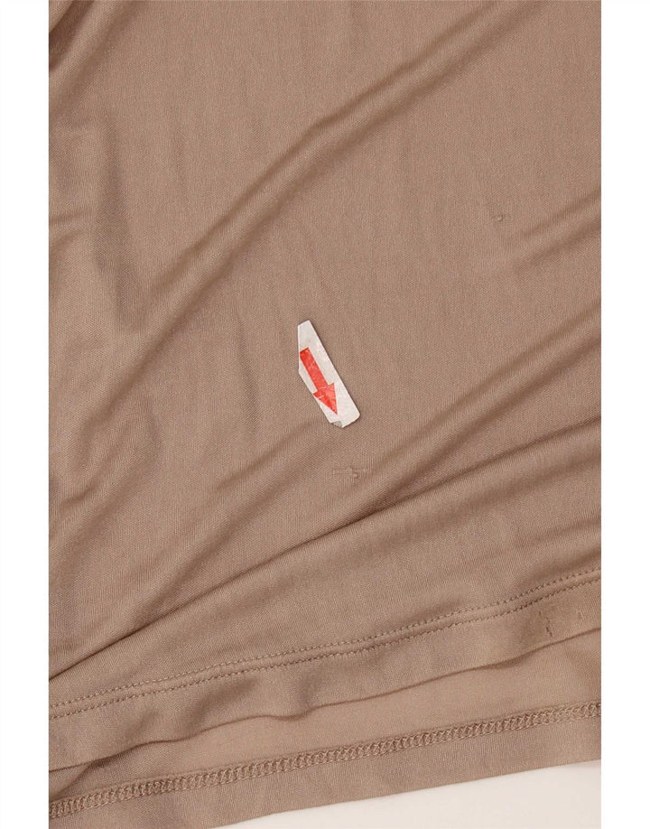 Max & Co. Damen Langarm-Poloshirt UK 12 Medium Beige