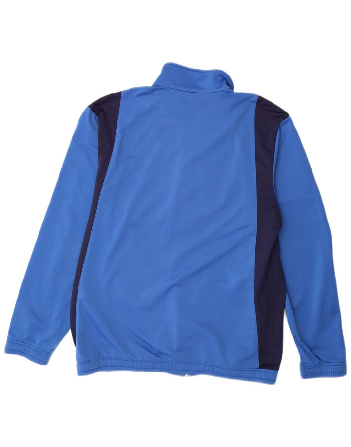 PUMA Herren-Trainingsanzug-Top-Jacke aus mittelblauem Colourblock-Polyester