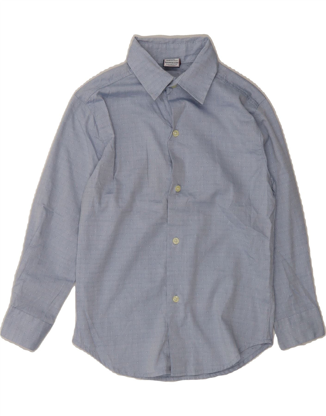 IZOD Boys Shirt 7-8 Years Medium Blue Spotted Cotton Vintage Izod and Second-Hand Izod from Messina Hembry 
