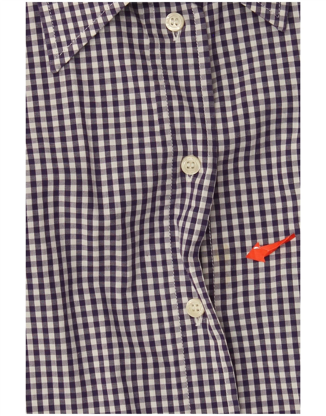 Gant Damenhemd UK 10 Small Lila Gingham Baumwolle