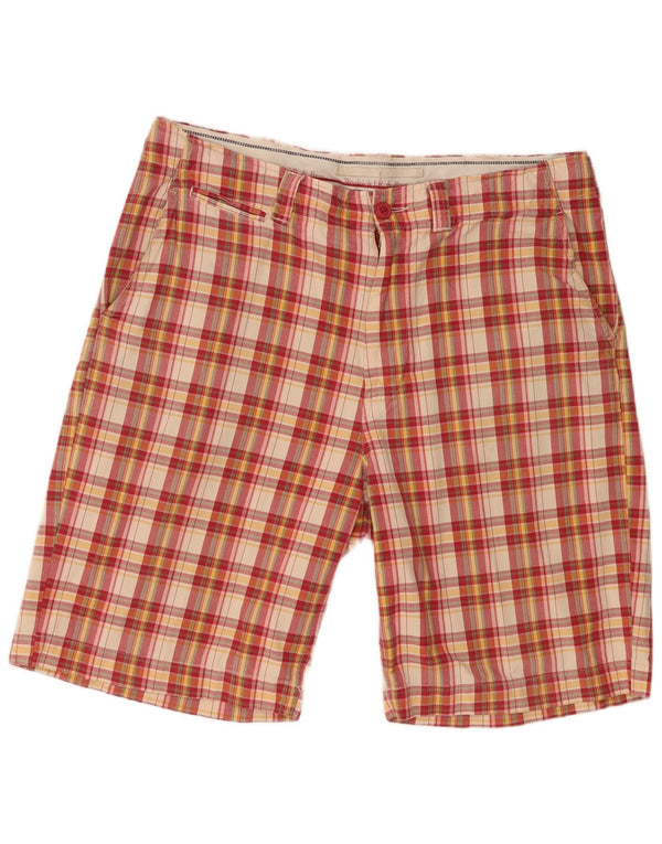 Woolrich Herren Chino-Shorts W38 XL Mehrfarbig karierte Baumwolle