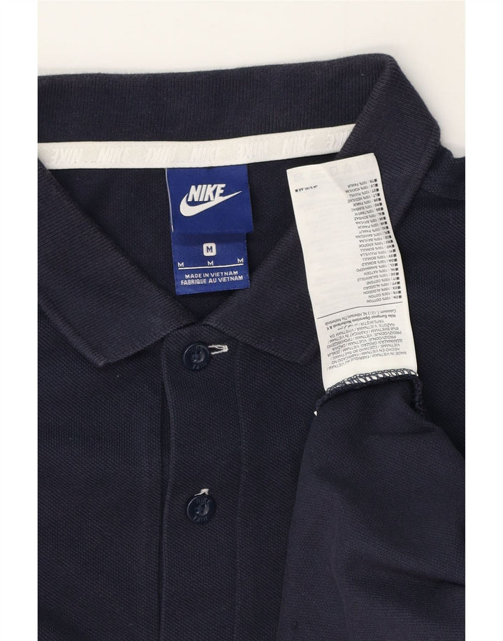 Nike Herren-Poloshirt, mittelgroß, marineblau, Baumwolle