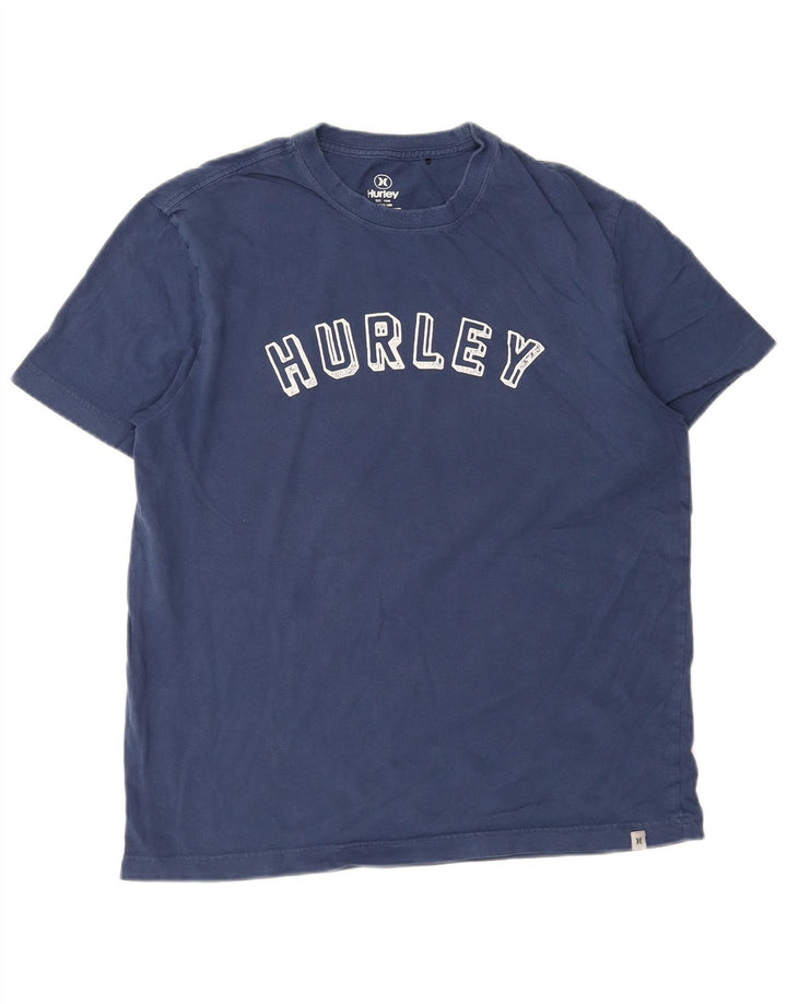 Hurley Herren-T-Shirt mit Grafik, mittelmarineblaue Baumwolle