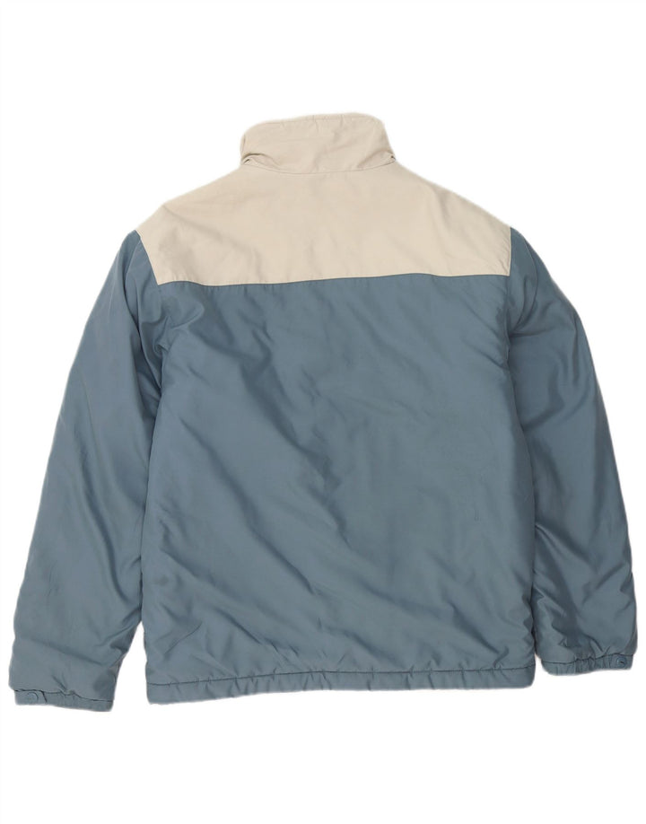 Puma Herren Wattierte Jacke UK 38 Mittelblau Farbblock