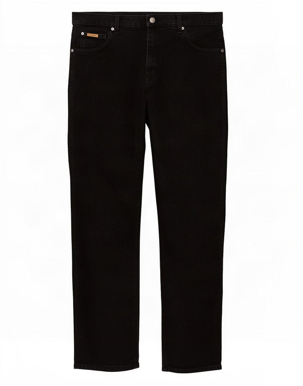 Wrangler Herren Texas Straight Jeans W36 L34 Schwarze Baumwolle