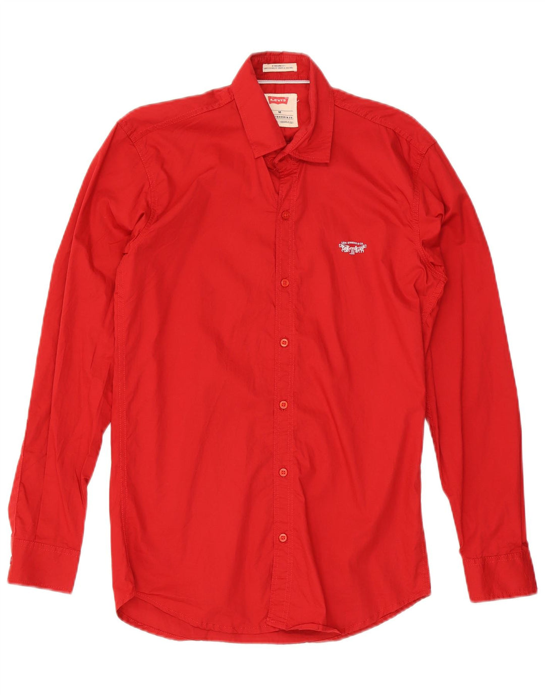Levi's Herren-Hemd in Standard-Passform aus mittelroter Baumwolle