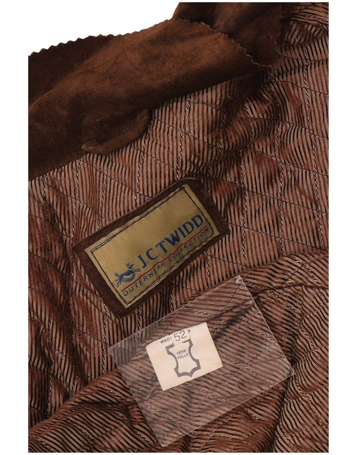 J. C. Twidd Herren Wildlederjacke IT 52 XL Braunes Leder