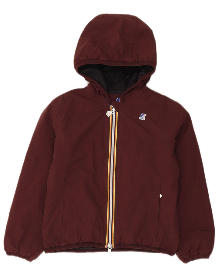 K-Way Jungen-Windbreakerjacke mit Kapuze, 9–10 Jahre, Braun