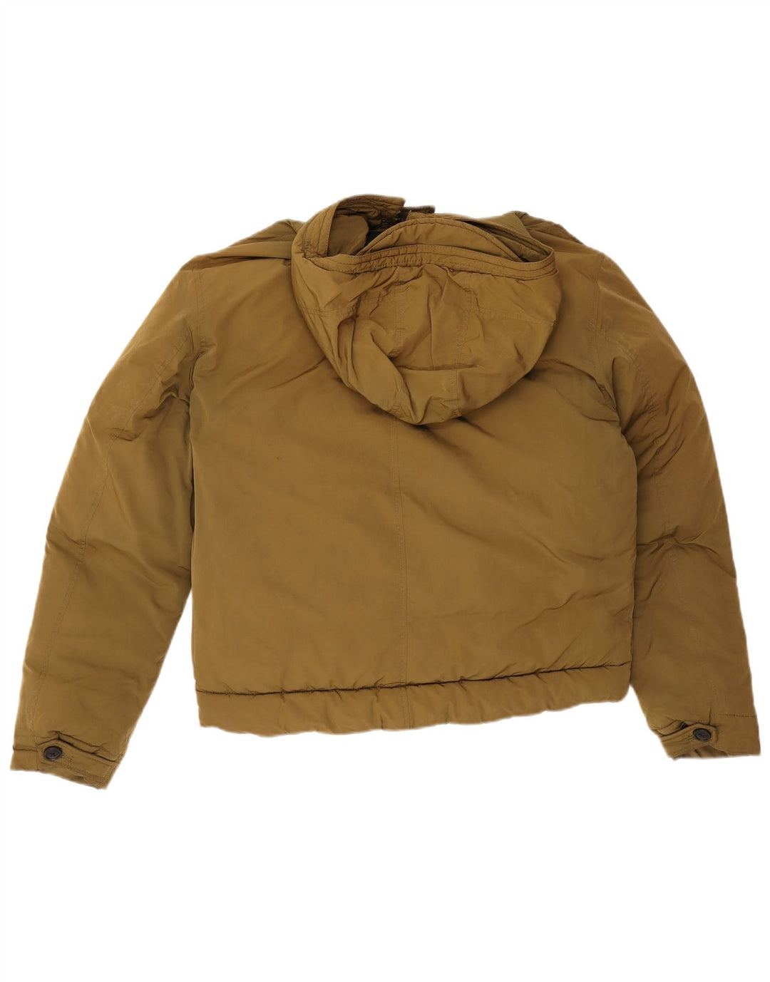 French Connection Herren-Jacke mit Kapuze, gepolstert, UK 36, Größe S, Khaki, Polyester