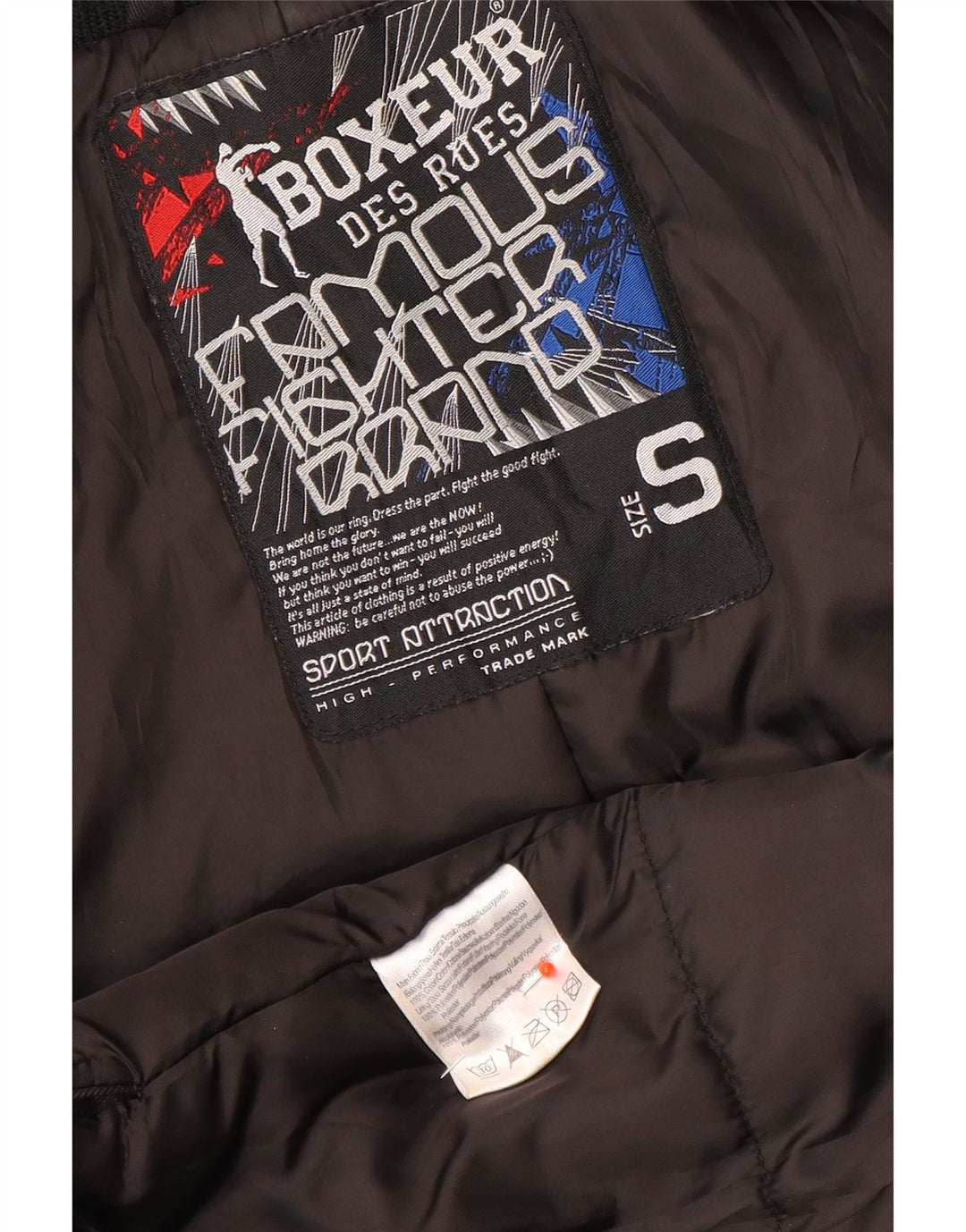 Boxeur Des Rues Herren-Utility-Jacke UK 36 Small Schwarz Polyester