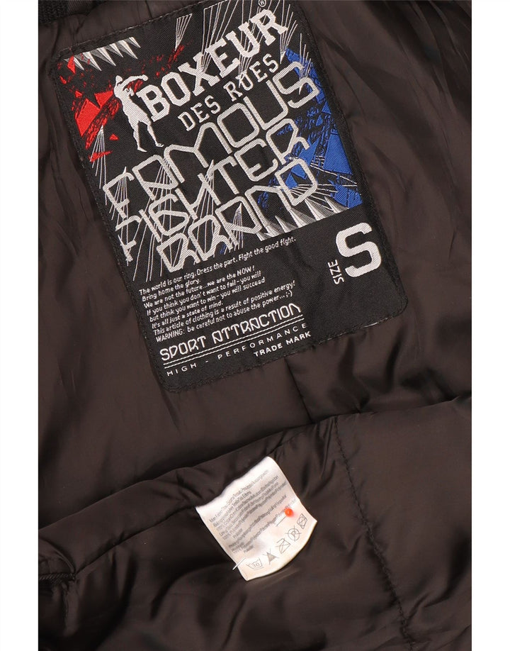 Boxeur Des Rues Herren-Utility-Jacke UK 36 Small Schwarz Polyester