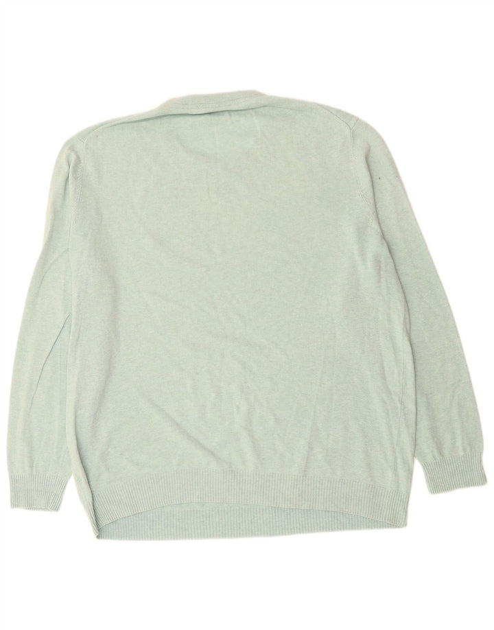 LYLE & SCOTT Herren-Pullover mit Rundhalsausschnitt, 2XL, grüne Baumwolle