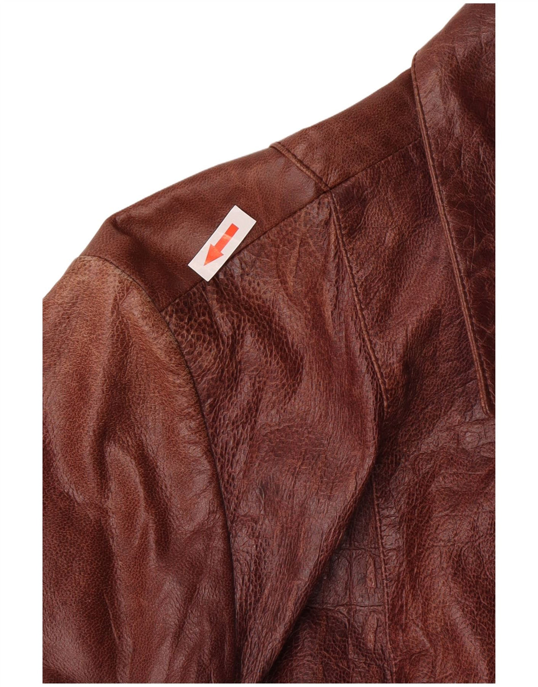 Cristinaeffe Damen Lederjacke IT 46 Großes braunes Leder