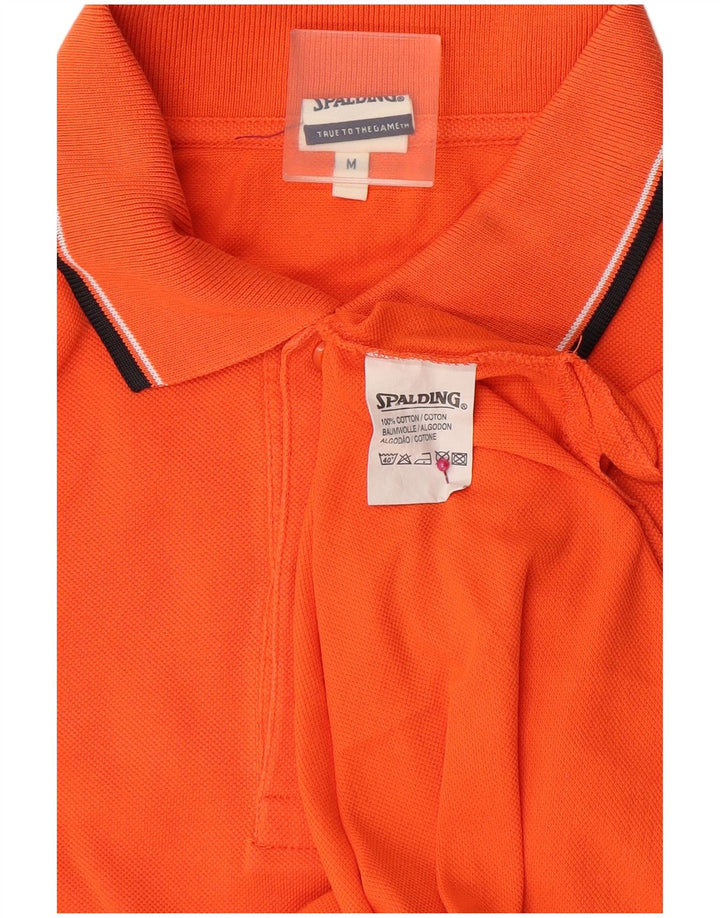 Spalding Herren-Poloshirt aus mitteloranger Baumwolle