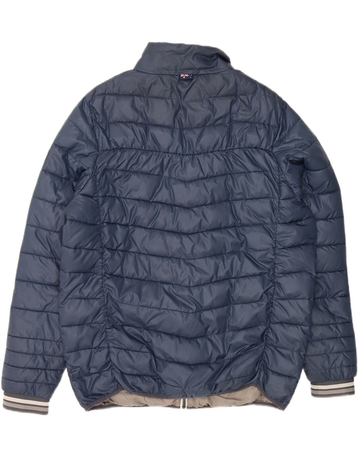 ROADSIGN AUSTRALIA Mens Padded Jacket UK 44 2XL Navy Blue Polyester Vintage Roadsign Australia and Second-Hand Roadsign Australia from Messina Hembry 