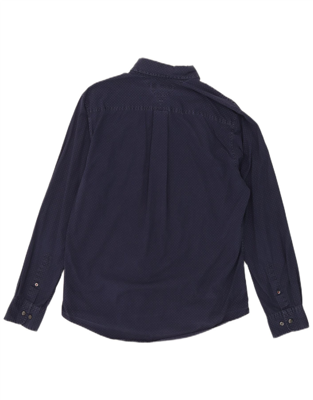 Tommy Hilfiger Herrenhemd aus Baumwolle in mittlerer Marineblau-Optik