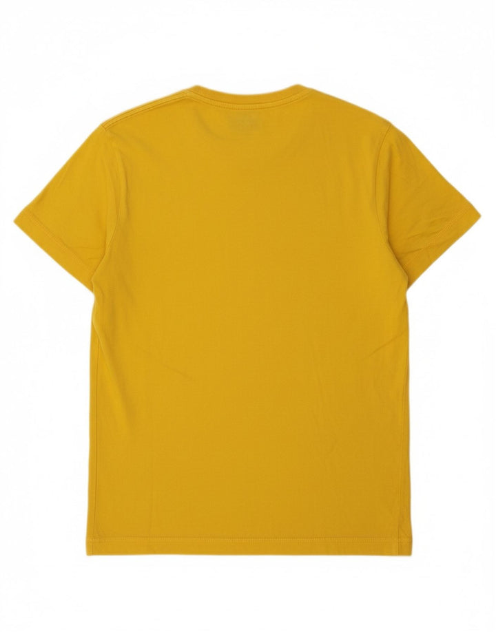 TOMMY HILFIGER Mens T-Shirt Top Medium Yellow Cotton
