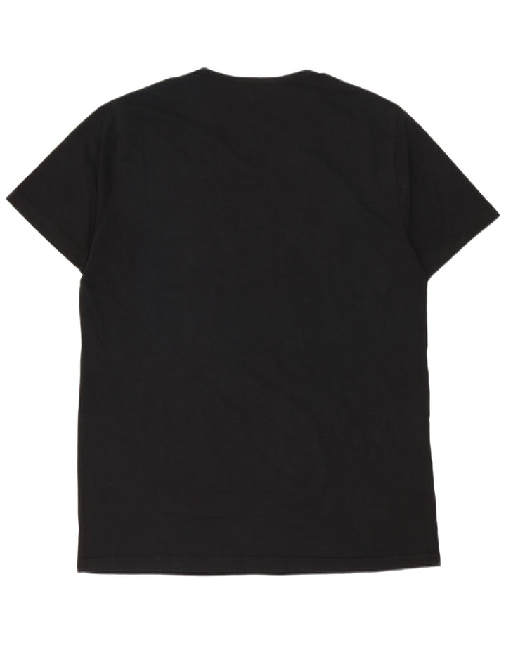 CALVIN KLEIN Herren Grafik T-Shirt Top Large Schwarz Baumwolle