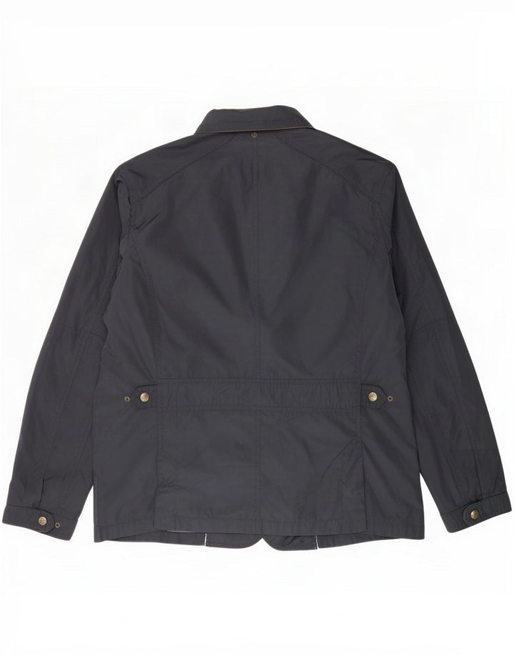 Massimo Dutti Herren Utility Jacke UK 40 Large Marineblau Polyester