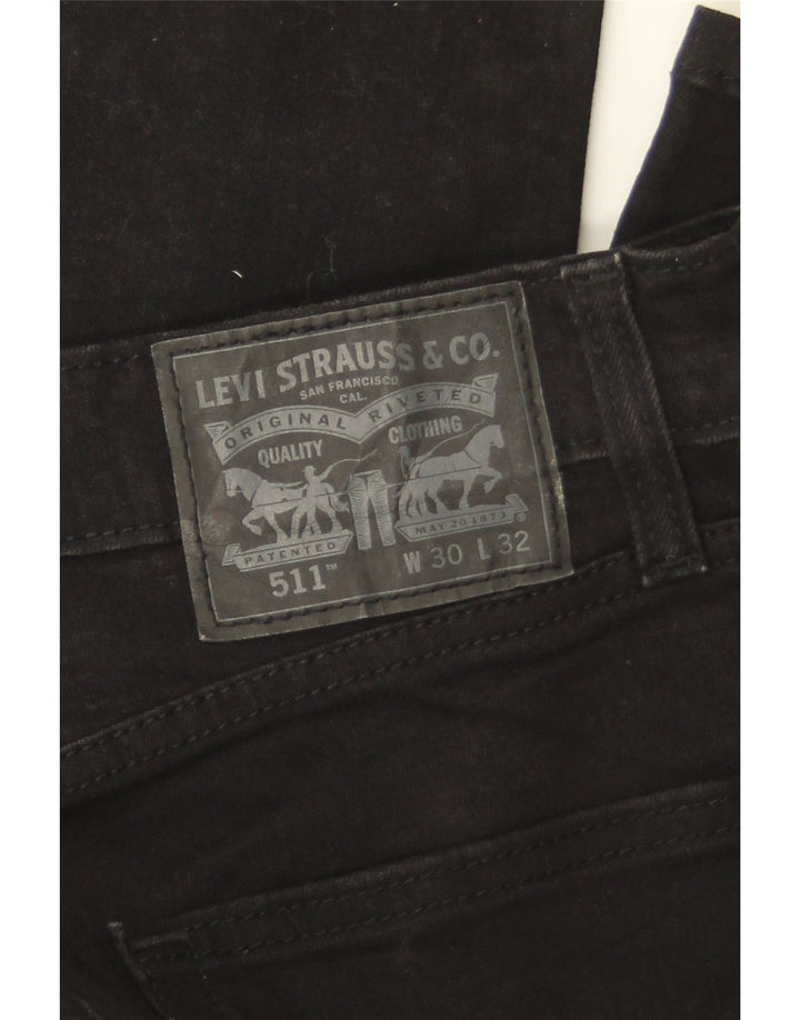 Levi's Herren 511 Slim Jeans W30 L32 Schwarz
