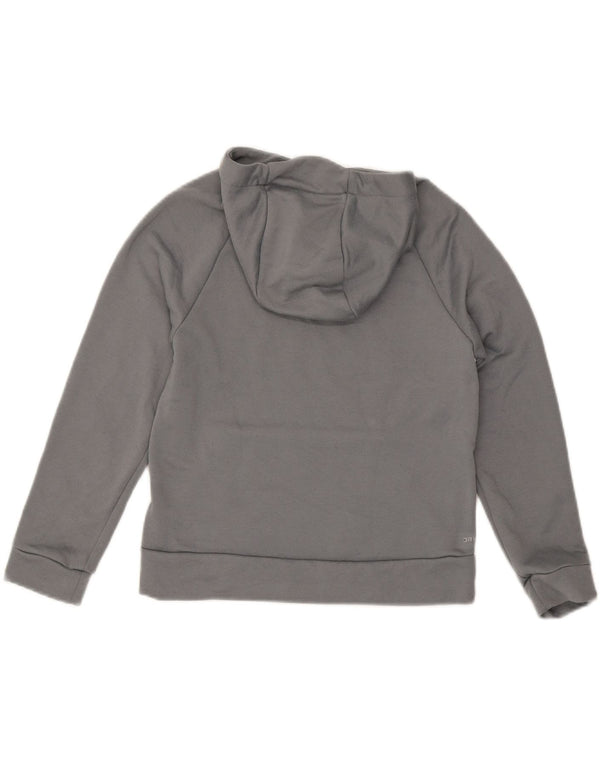 Nike Dri Fit Graphic Hoodie-Pullover für Jungen, 10–11 Jahre, Mittelgrau, Farbblock