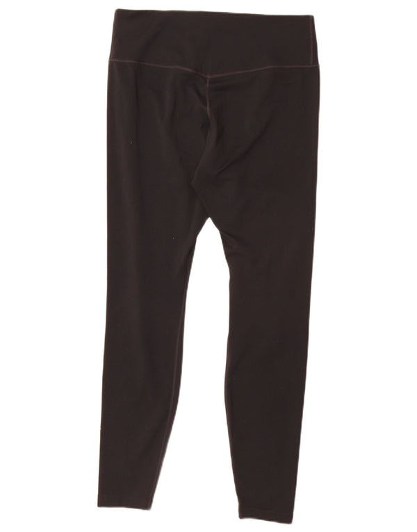 Nike Damen Dri Fit Leggings UK 12 Medium Schwarz