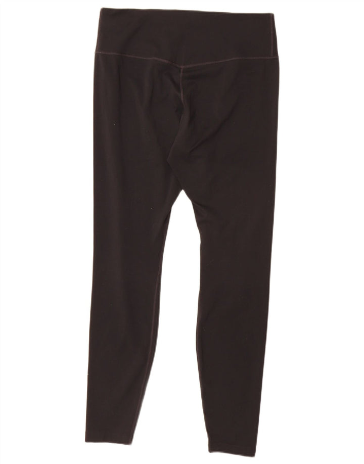 Nike Damen Dri Fit Leggings UK 12 Medium Schwarz