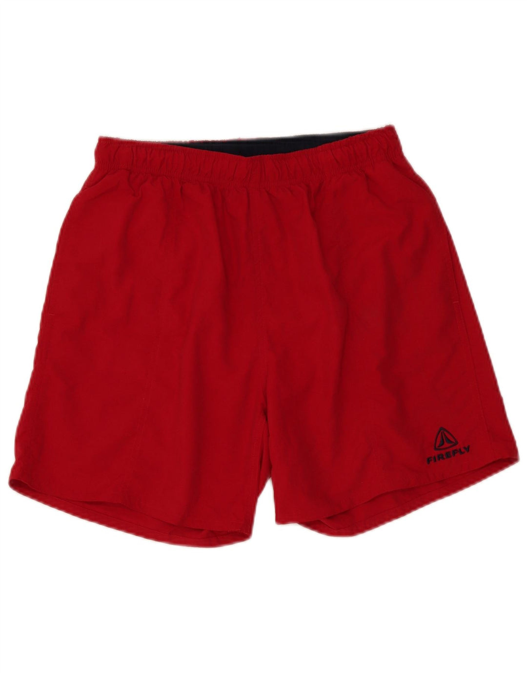 Firefly Herren-Badeshorts aus mittelrotem Nylon