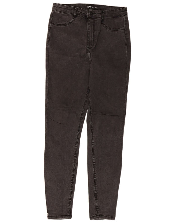 Zara Damen Skinny Jeans EU 40 Medium W30 L28 Graue Baumwolle