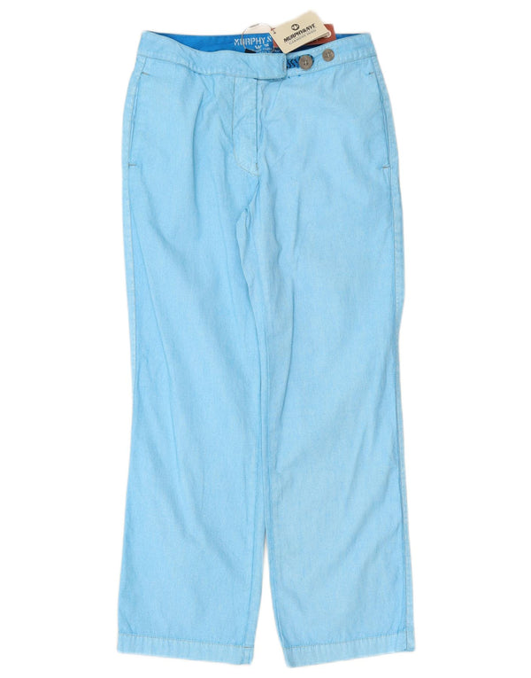 MURPHY & NYE Gerade Chino-Hose für Damen, W27, L27, Blau, Baumwolle