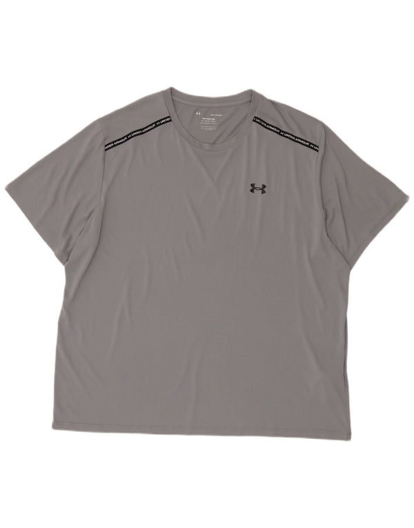 Under Armour Herren Grafik T-Shirt Top 3XL Grau Polyester
