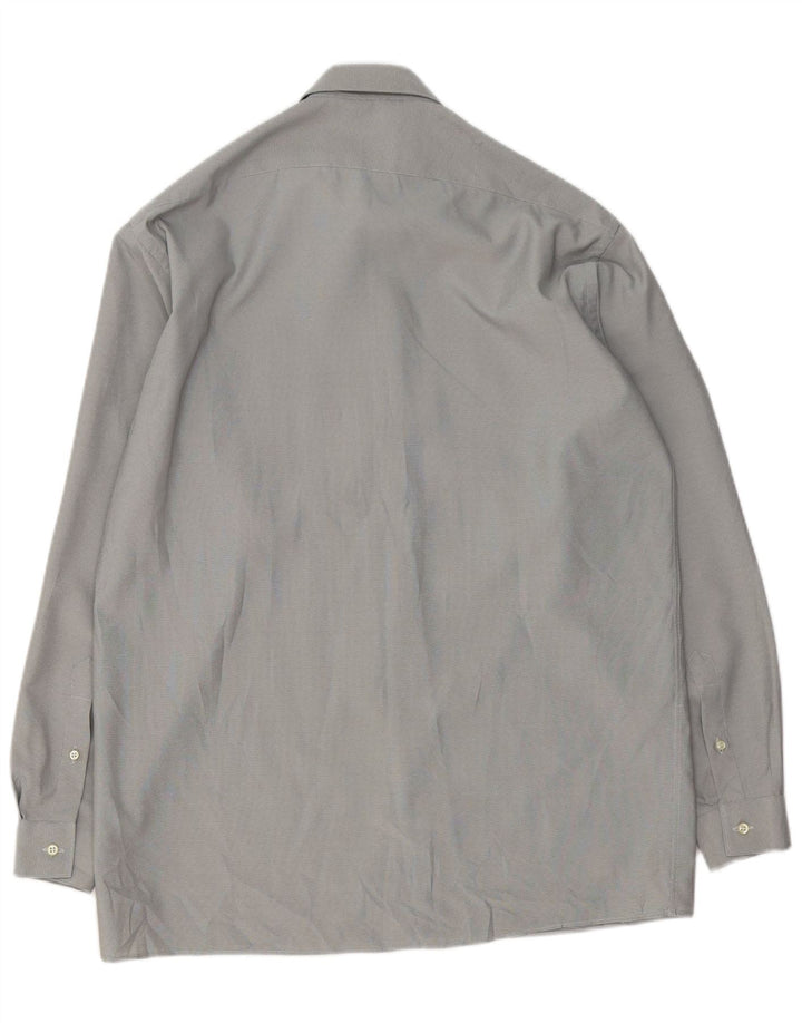 Cerruti 1881 Herrenhemd Größe 40 15 1/2 mittelgraues Polyester