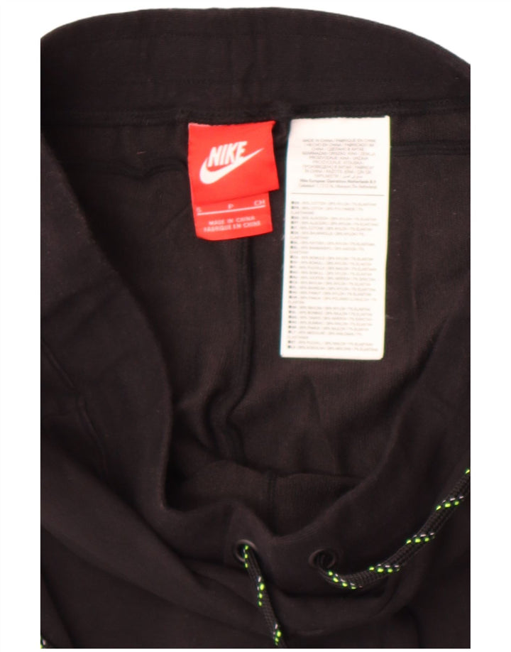 Nike Damen Leggings UK 10 Small Schwarz Baumwolle