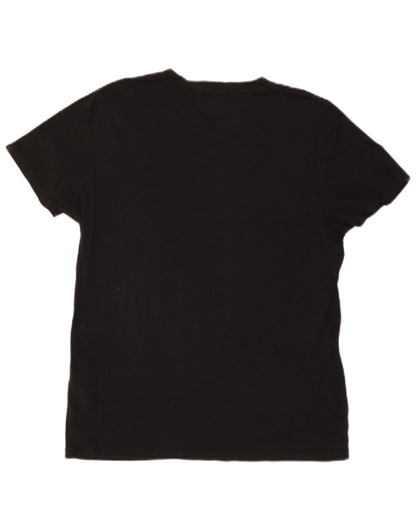 Jack & Jones Herren T-Shirt Top Medium Schwarz Baumwolle